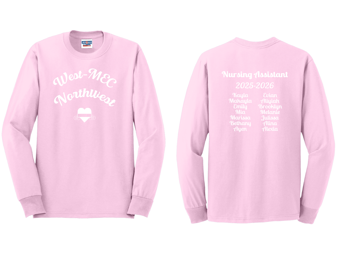 CNA Nursing Assistant PM Class LONG SLEEVE tee