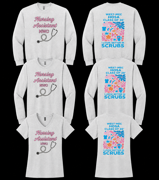 Nursing Assistant Class  - BUNDLE DISCOUNT - SAVE $10 with v-neck